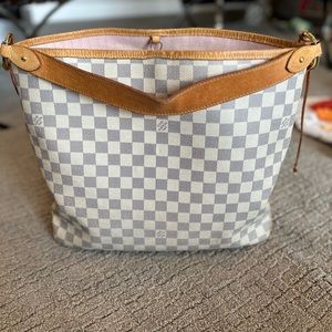 Louis Vuitton Delightful NM Handbag Damier MM White